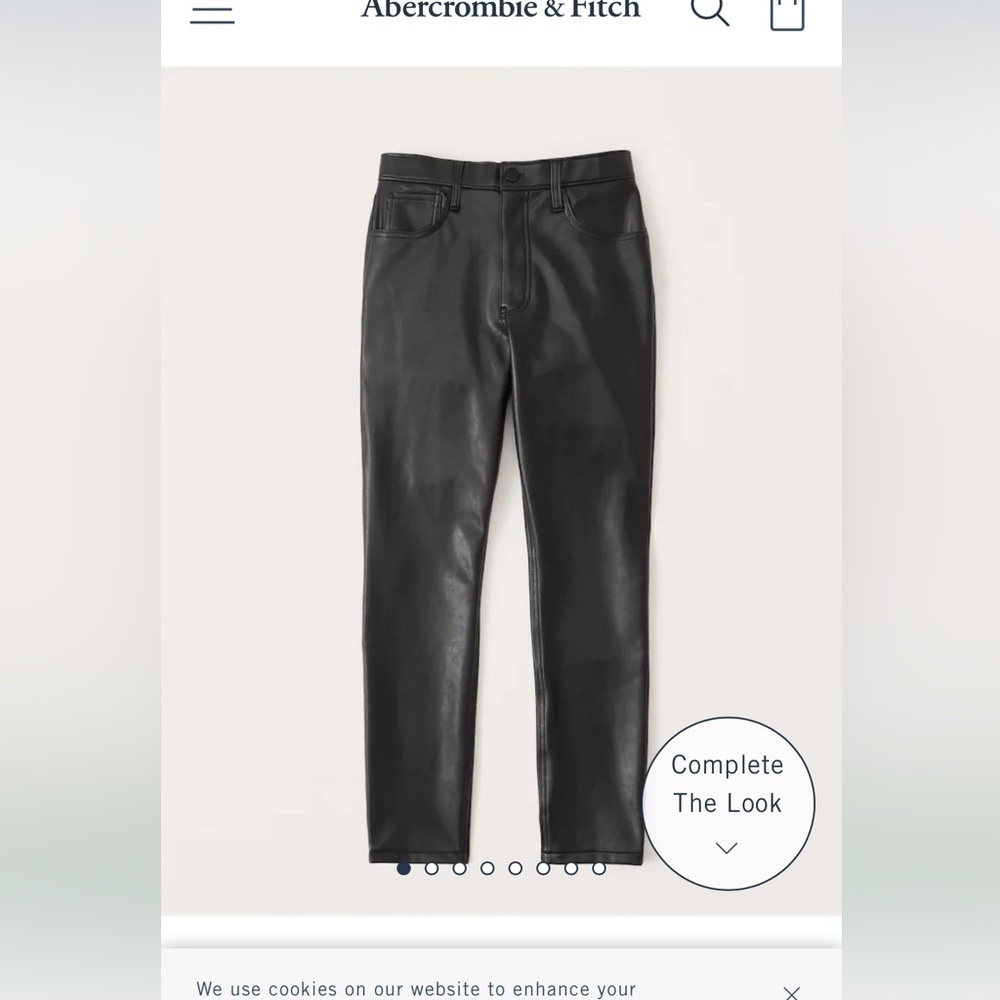 Abercrombie and ditch leather pant